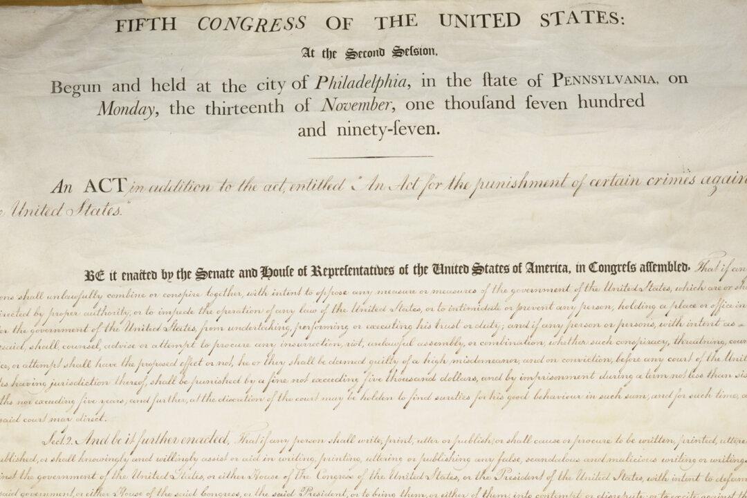 Back to the Sedition Act of 1798