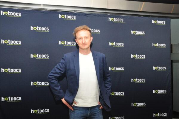 Jason Loftus, director of "Eternal Spring," at a screening of the film in Toronto on May 3, 2022. (Allen Zhou/The Epoch Times)
