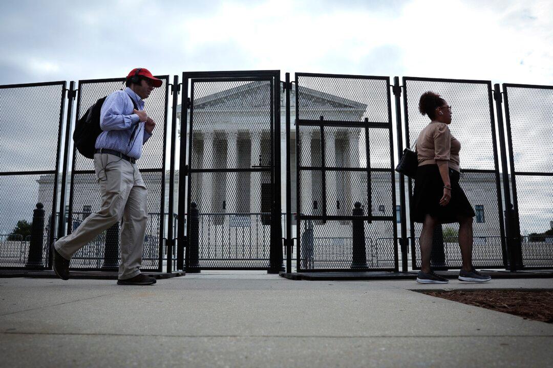 Fence Erected Around Supreme Court Amid Abortion Protests