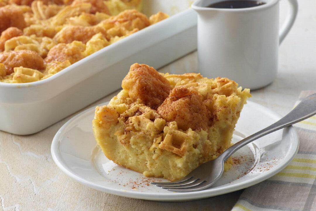 Chicken and Waffle Breakfast Casserole