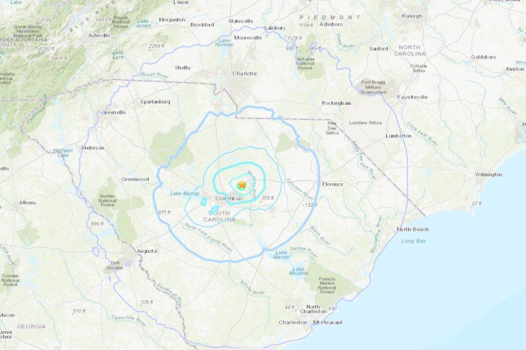 Preliminary 3.3 Magnitude Quake Jolts South Carolina