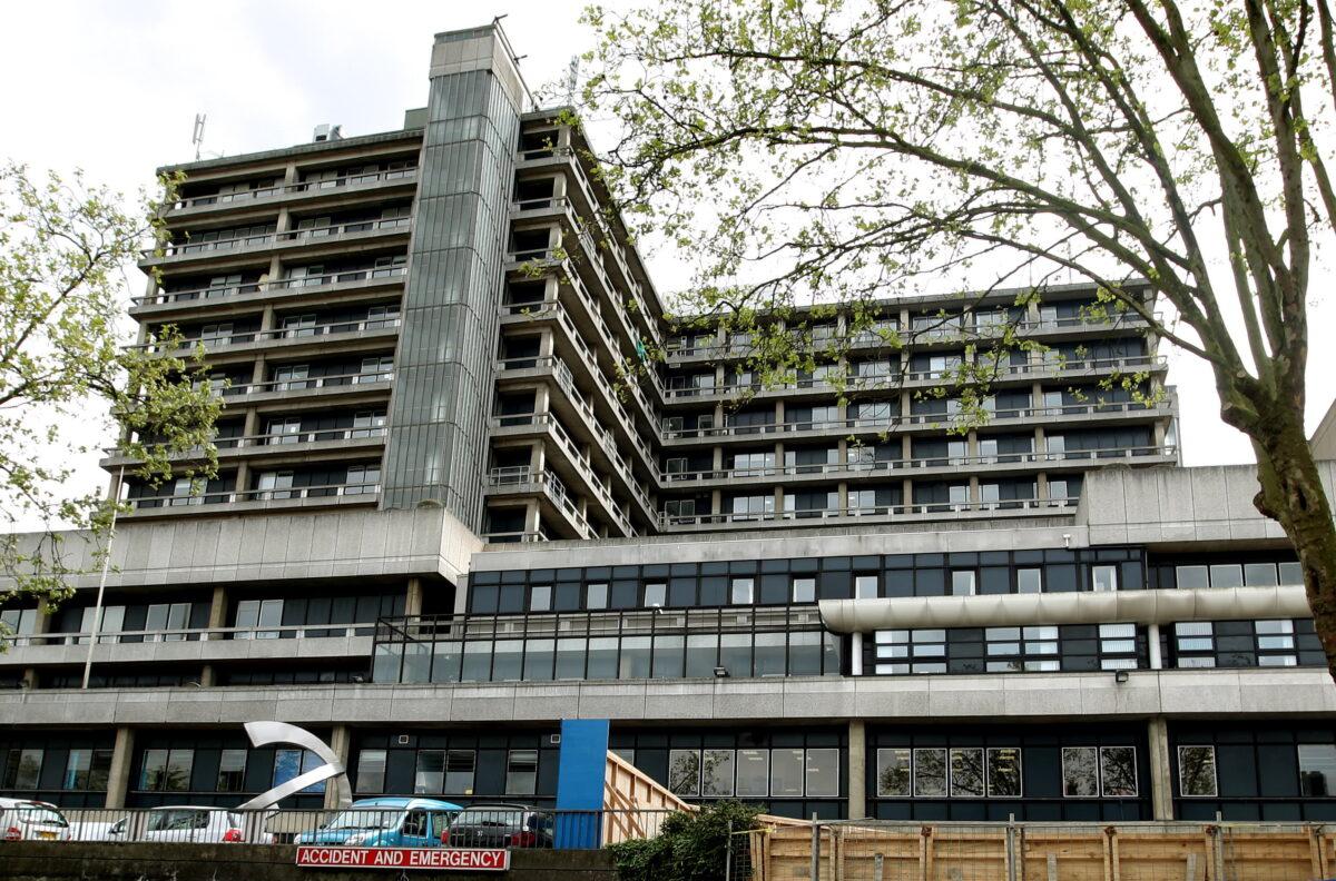Undated file photo showing general view of the Royal Free Hospital, in Hampstead, northwest London. (Dominic Lipinski/PA)