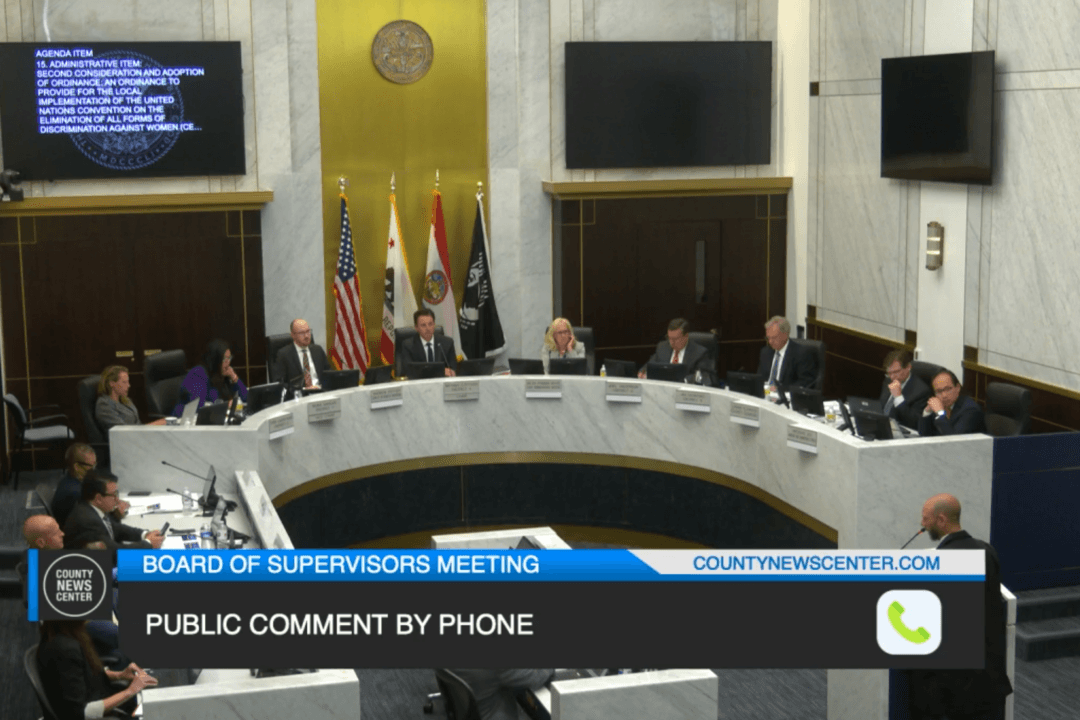 San Diego County Board of Supervisors Votes in Chairwoman