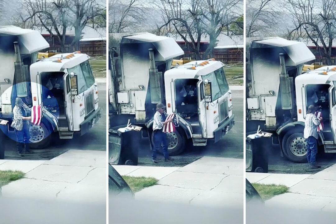 VIDEO: Patriotic Garbage Collector Sees Flag in Trash, Rescues, Folds It ‘When Nobody Else Was Watching’
