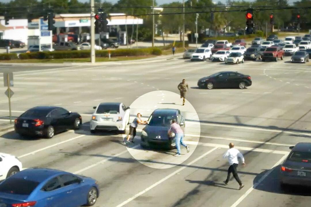 VIDEO: Driver Has Medical Emergency at Busy Intersection, Loses Control, but Good Samaritans Team Up, Save the Day