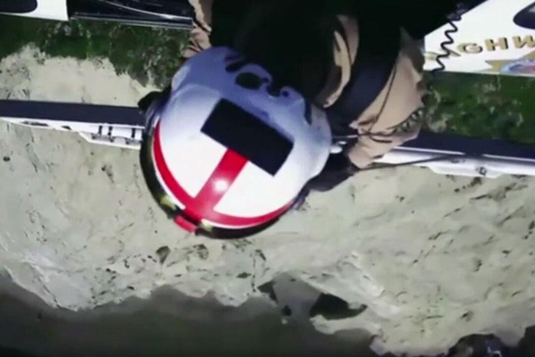 Man Stranded on California Cliff Lifted to Safety