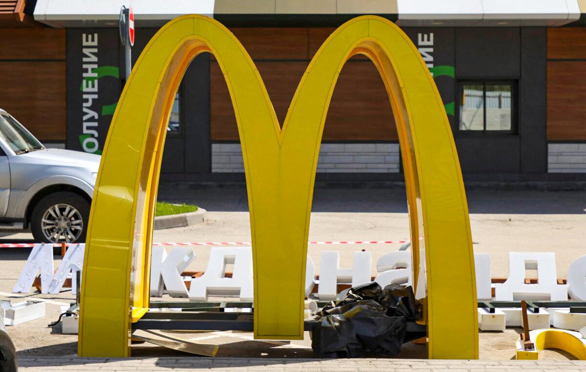 First ‘Golden Arches’ Taken Down as McDonald’s Exits Russia