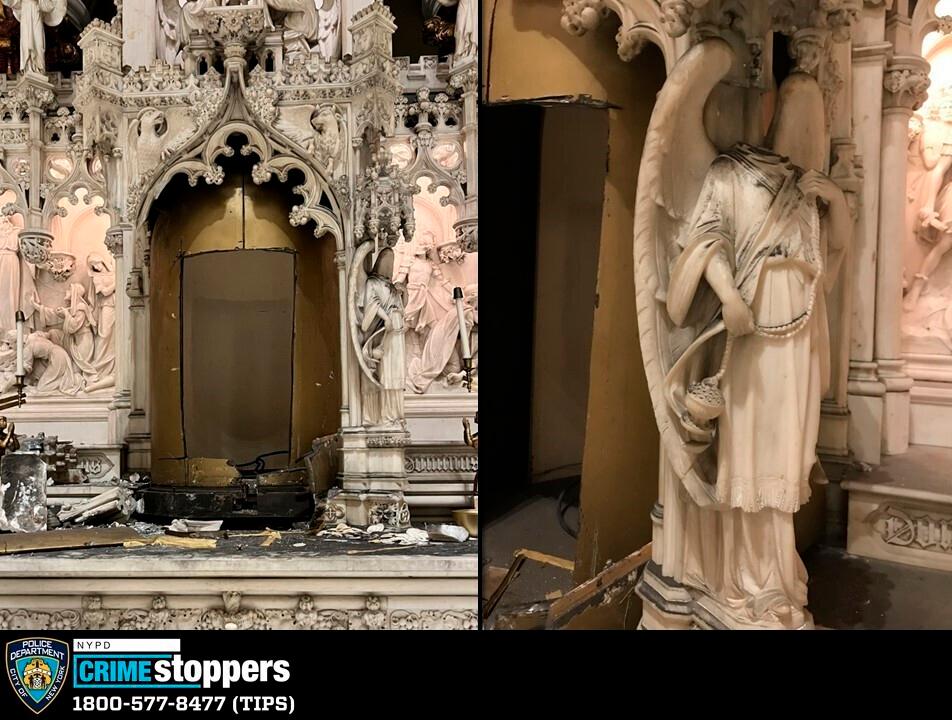 $2 Million Relic Stolen, Angel Statue Beheaded at Brooklyn Church