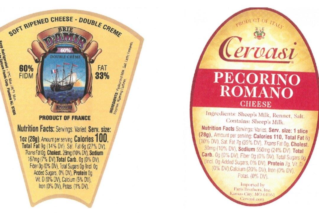 Cheese Products Sold in 9 States Recalled Due to Listeria Concerns