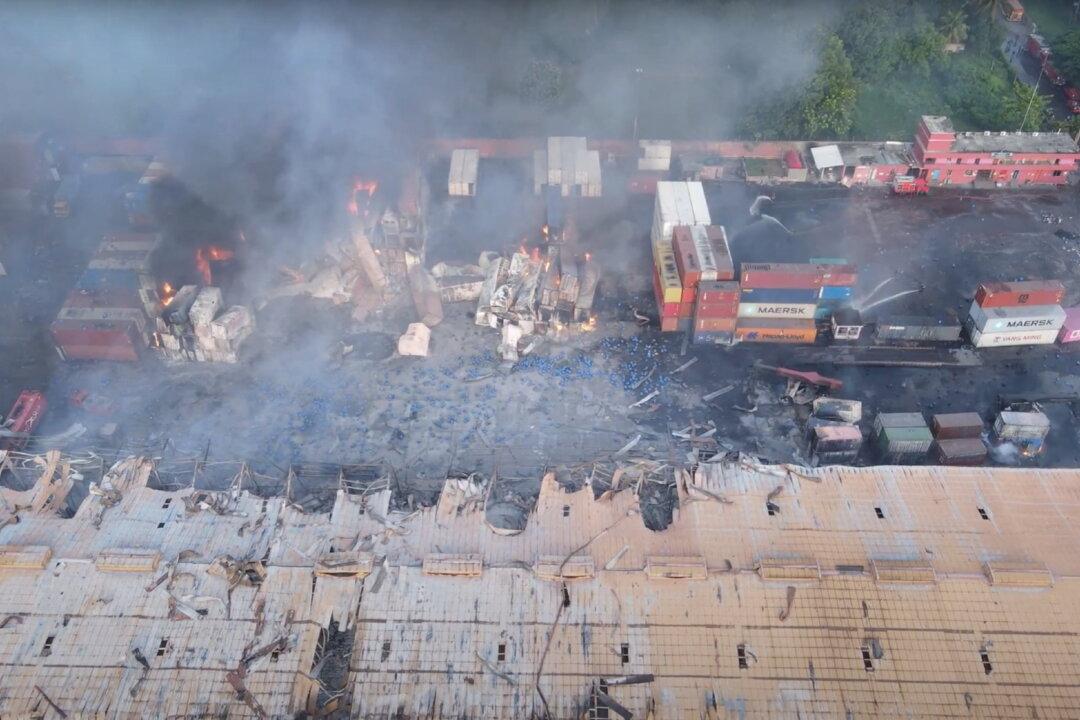 2 Days After Deadly Blasts, Bangladesh Container Depot Still Burns