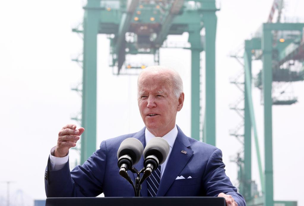 Biden Responds to Inflation, Supply Chain Woes at Port of LA