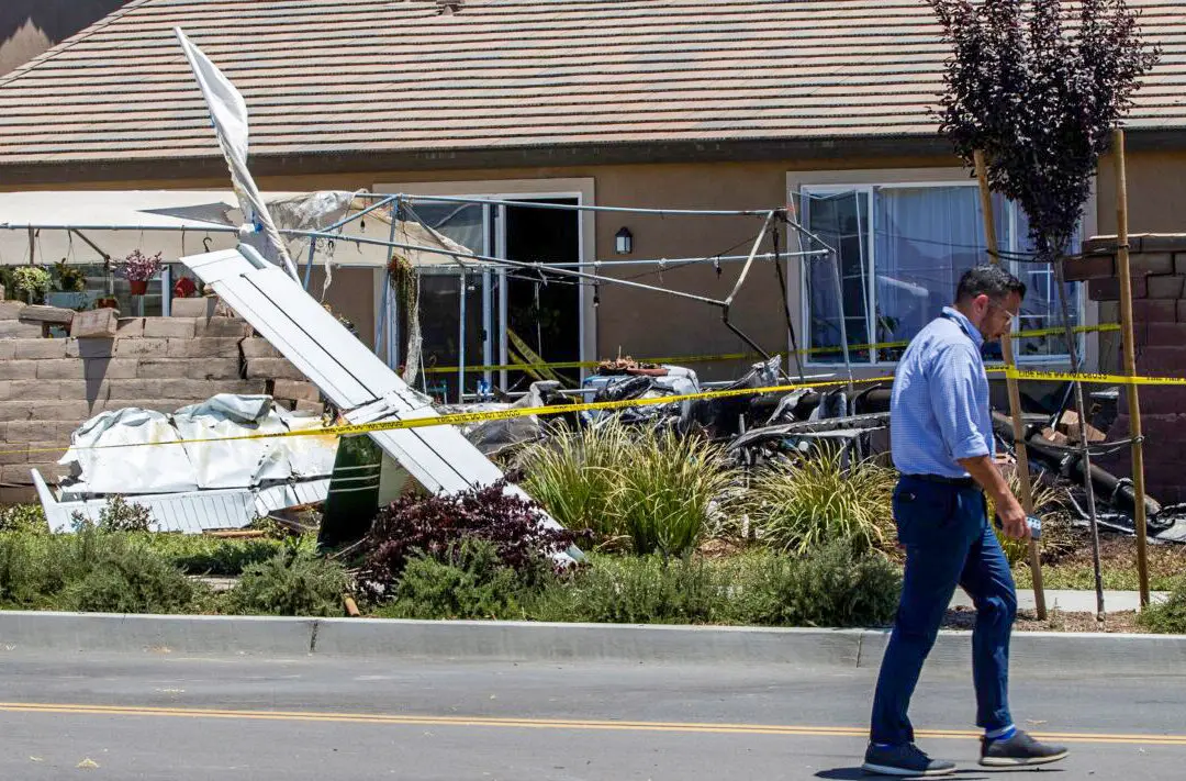 Small Plane Crashes Into Southern California Home; Pilot Seriously Injured