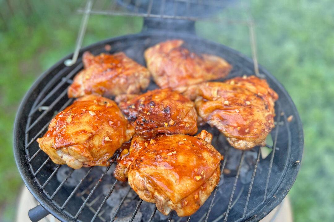 Grilled Gochujang Chicken Thighs With Cucumber Salad