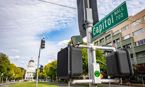 The California state Capitol building in Sacramento, Calif., on April 18, 2022. (John Fredricks/The Epoch Times)