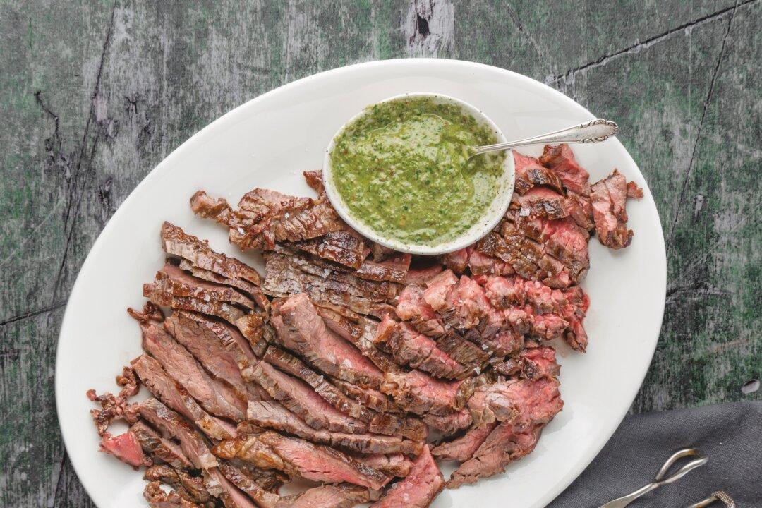 Little Red Bavette With Real Herby Chimichurri