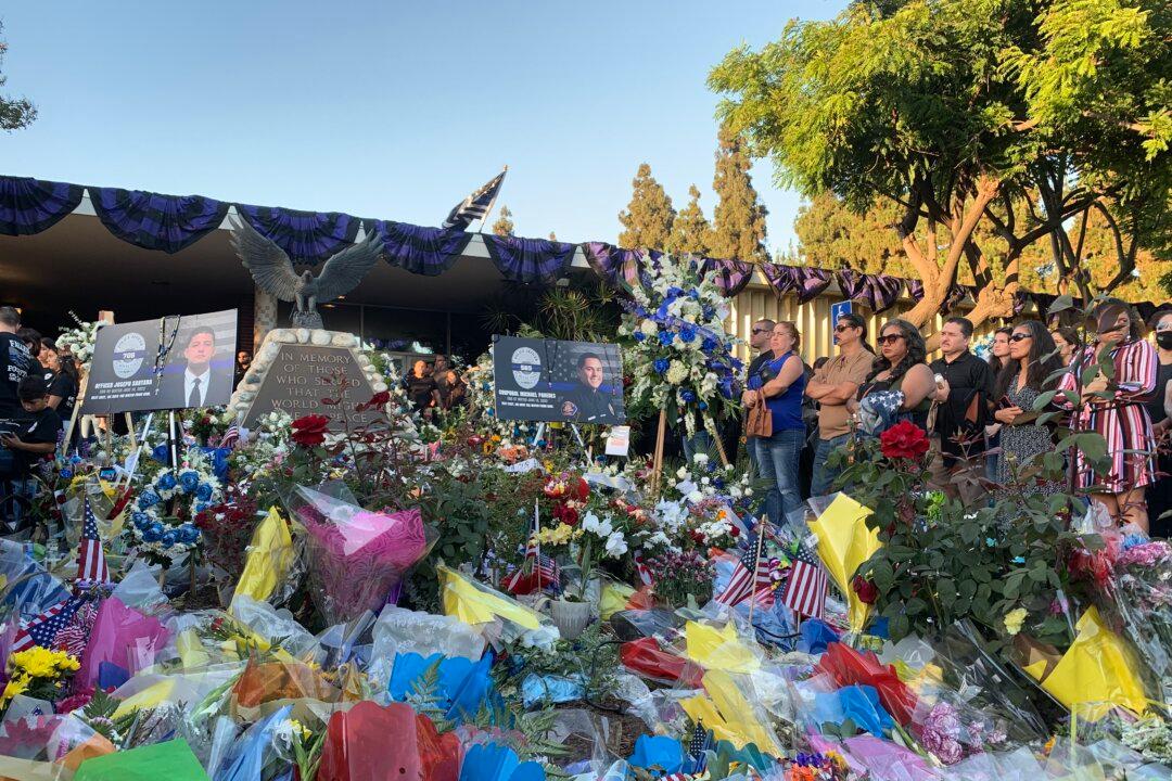 Over a Thousand Gather in Honor of Slain El Monte Officers