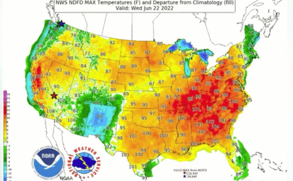 ‘Dangerous’ Heat Wave Moves Eastward, Triple-Digit Temps Expected for South
