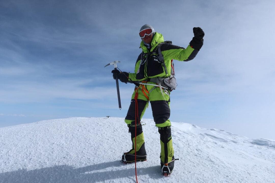 Father and Son Climb Highest Peak in North America