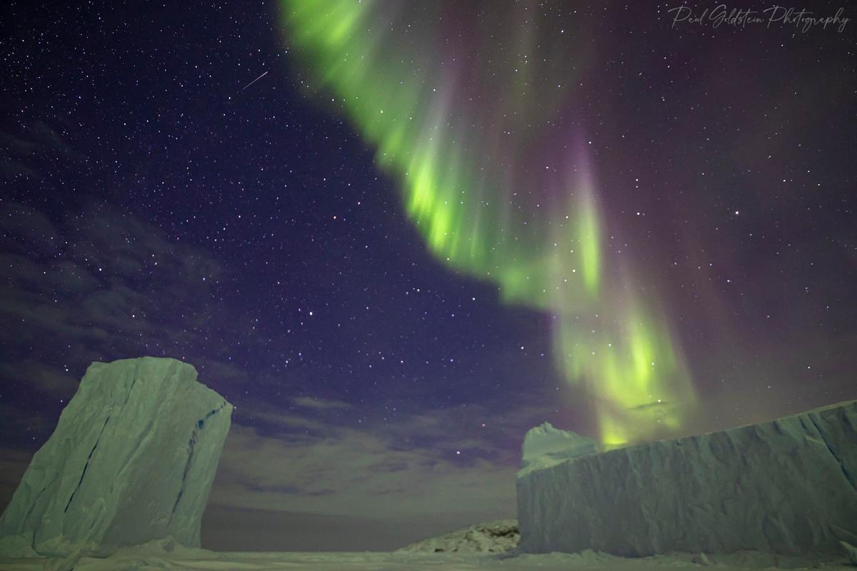 Northern lights in Nunavut, Canada. (Courtesy of <a href="https://www.instagram.com/paulsgoldstein/">Paul Goldstein</a>)