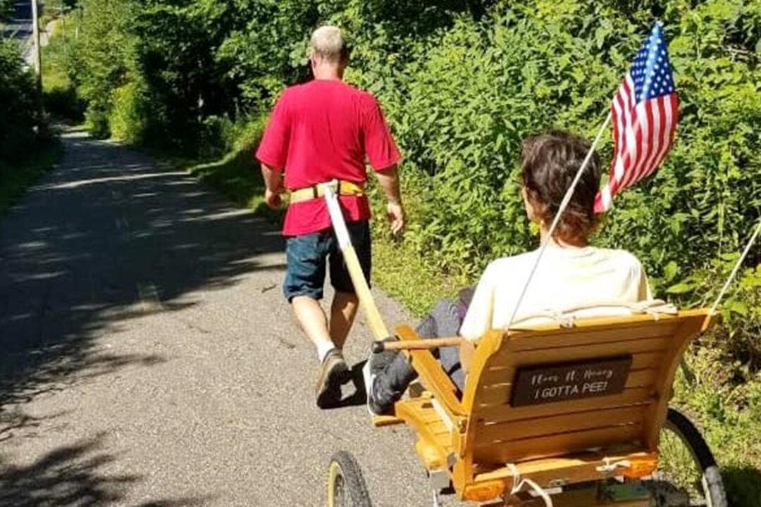 VIDEO: Husband Builds Rickshaw for Wife with MS to Continue Their Daily Walks Together