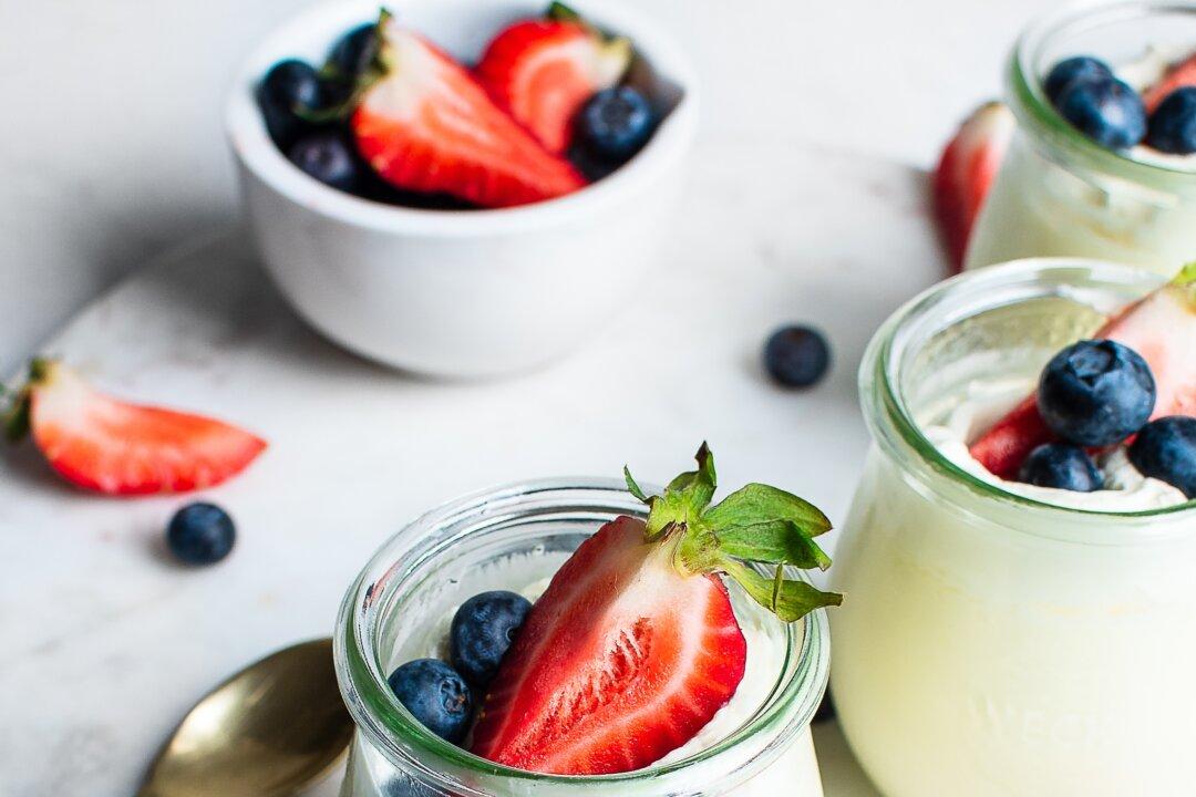 Lemon Posset With Berries