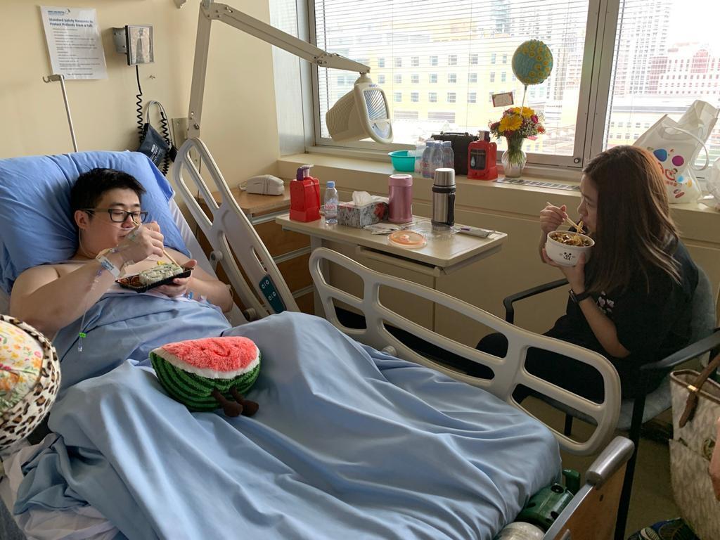 Gary started to have severe pain in his foot 3 years ago, which was then diagnosed as being caused by a tumour in his foot, a symptom of bone cancer. (Courtesy of Marvis)
