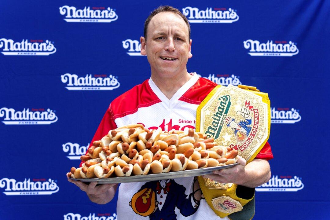 Joey Chestnut Is Chomp Champ Again in July 4 Hot Dog Contest