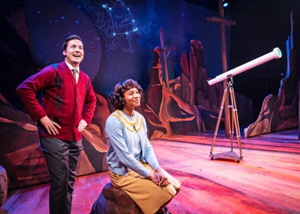 John Putnam (Christopher Kale Jones) and Ellen Fields (Jaye Ladymore) look to the stars on a lovely evening. (Liz Lauren)