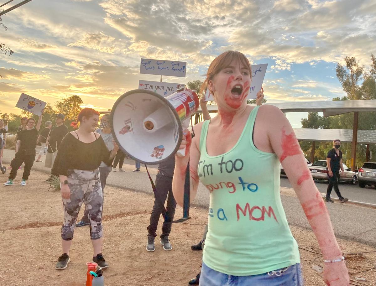 Arizona Pro-Abortion Protesters Condemn Roe V. Wade Decision on Fourth of July