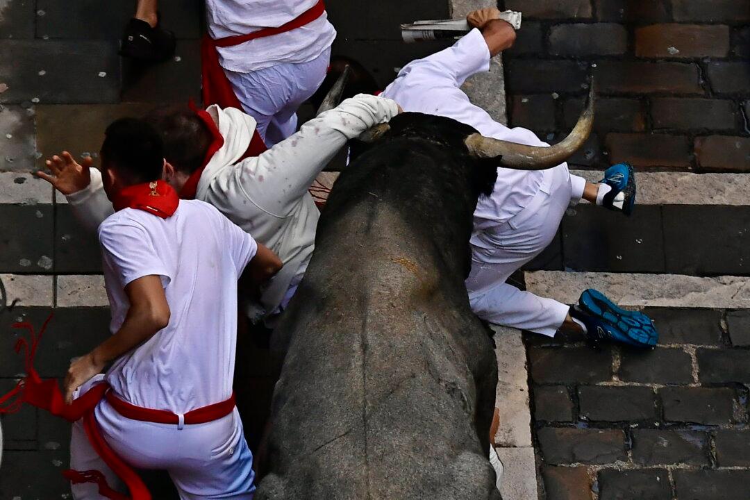 Pamplona Says No One Gored After All on 3rd Day of Bull Run