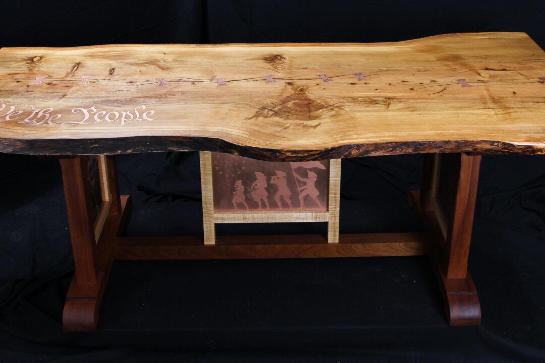 Allegedly Made from James Madison’s Cedar Tree, This One-of-a-Kind Heirloom Table is a Homage to the American Constitution