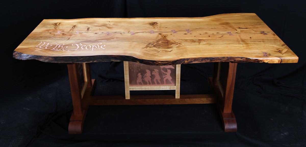 Allegedly Made from James Madison’s Cedar Tree, This One-of-a-Kind Heirloom Table is a Homage to the American Constitution