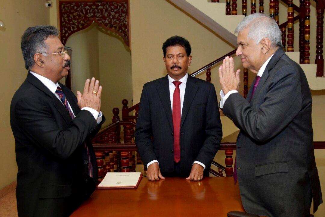 Sri Lanka’s Prime Minister Sworn in as Interim President