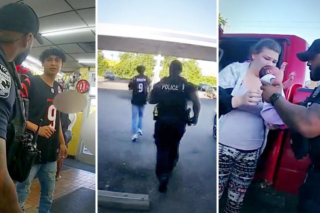 VIDEO: Police Officer Does CPR on 7-Day-Old Baby After Desperate Dad Runs Into Gas Station for Help