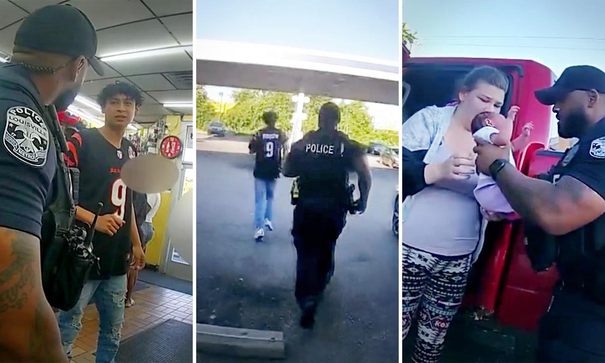 VIDEO: Police Officer Does CPR on 7-Day-Old Baby After Desperate Dad Runs Into Gas Station for Help