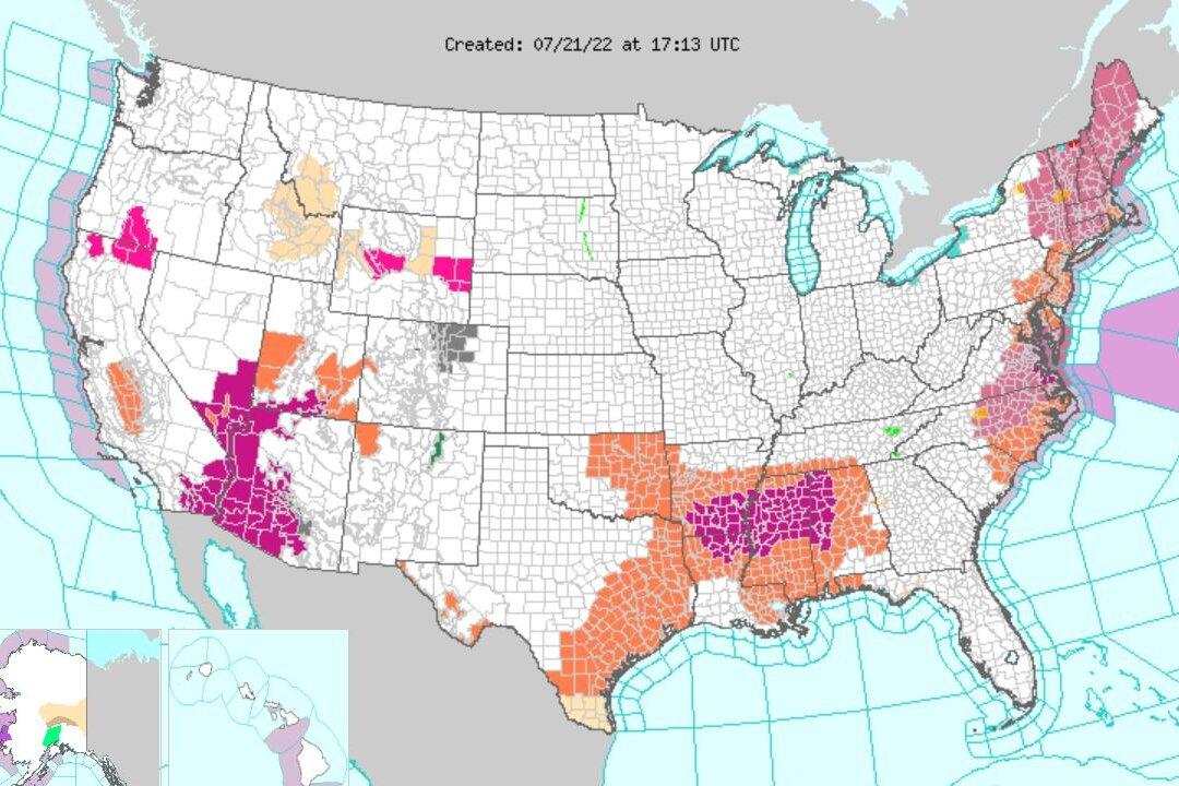 100 Million People Under Heat Alerts Amid ‘Oppressive’ Heat Wave