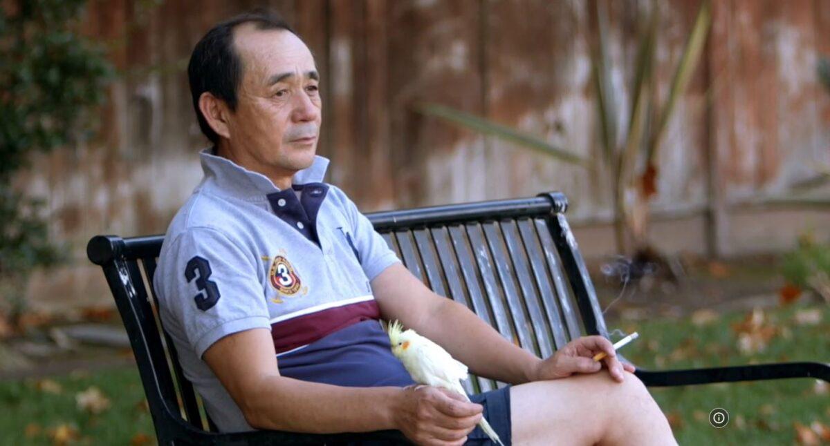 Yifei’s husband Gordon in “Finding Courage.” (Swoop Films)