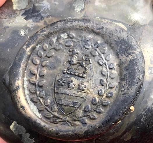 Washington family crest. (Courtesy of Norfolk Historic Shipwrecks)