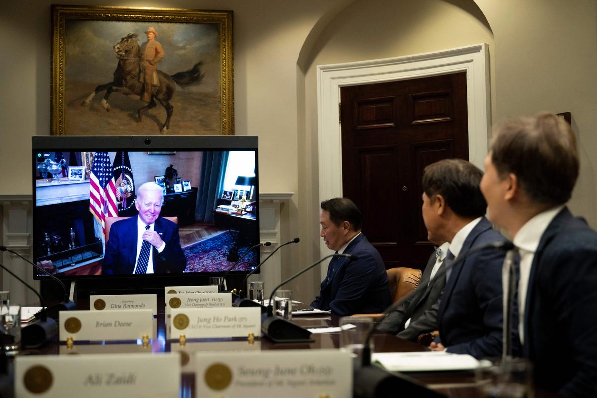 Investment by South Korea’s SK Group Will Be ‘Consequential’ to US, Biden Says