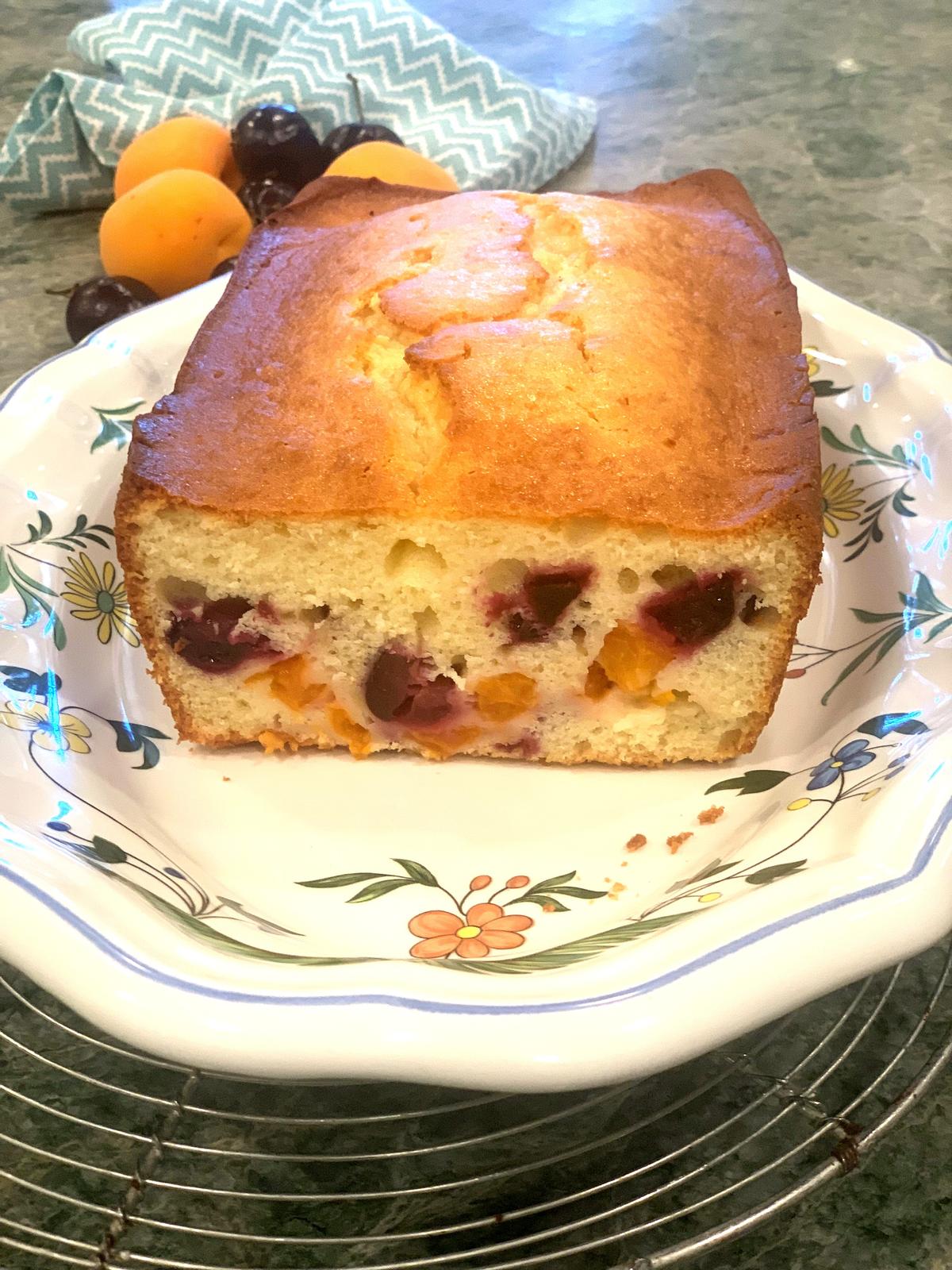 Perk up a Simple Yogurt Cake With Cherries and Apricots