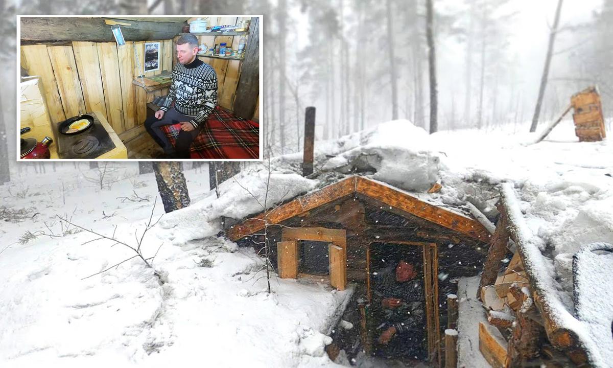 VIDEO: Man Builds Impressive Dugout Wooden Shelter in the Forest—‘Life Is Unity With Nature’