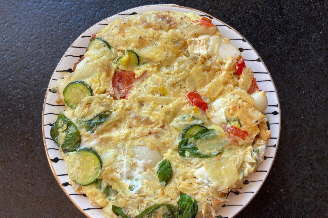 Caprese Frittata, a la Cafe Lena