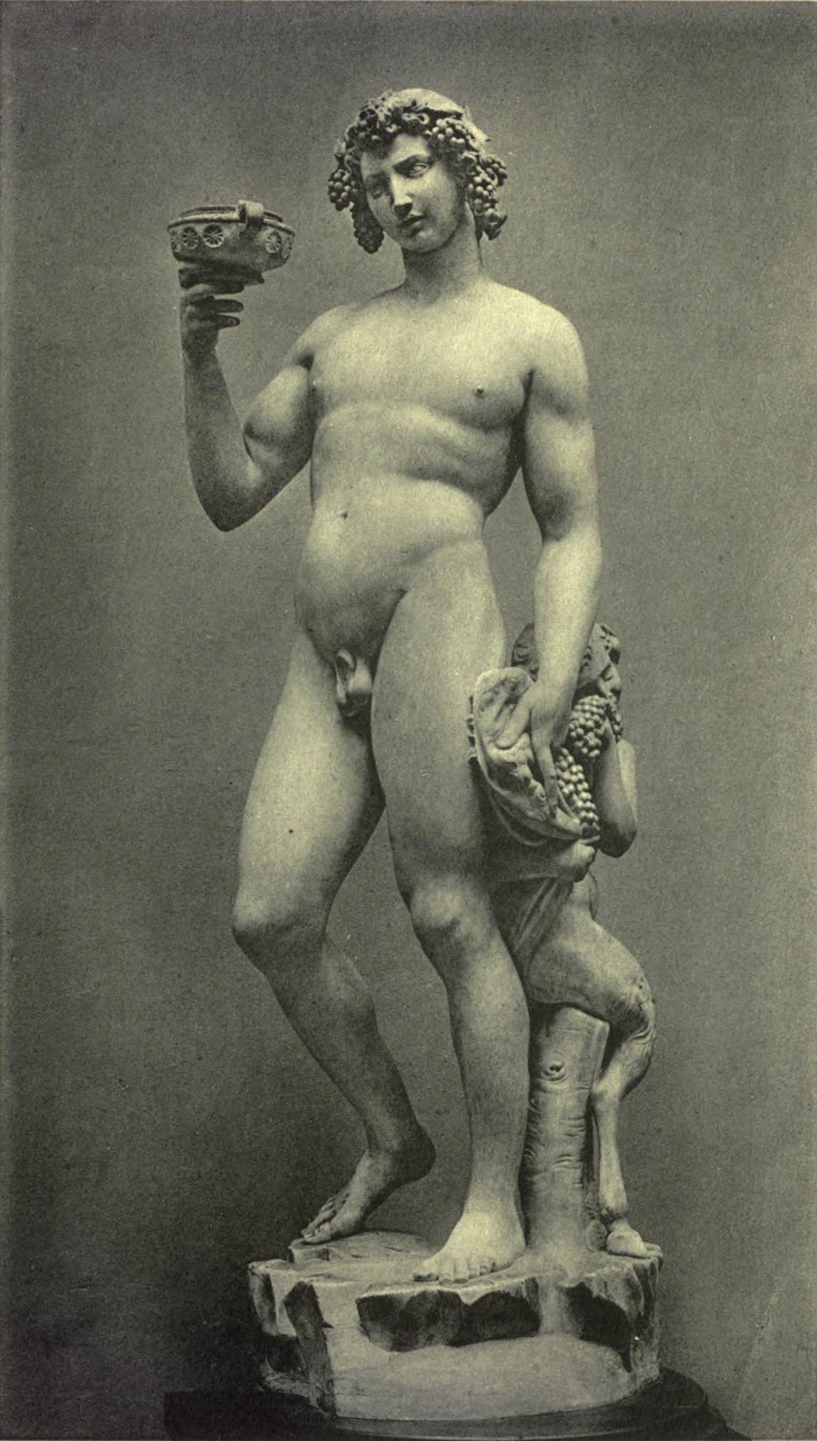 BACCHUS (After Michelangelo. Florence: Museo Nazionale) Alinari