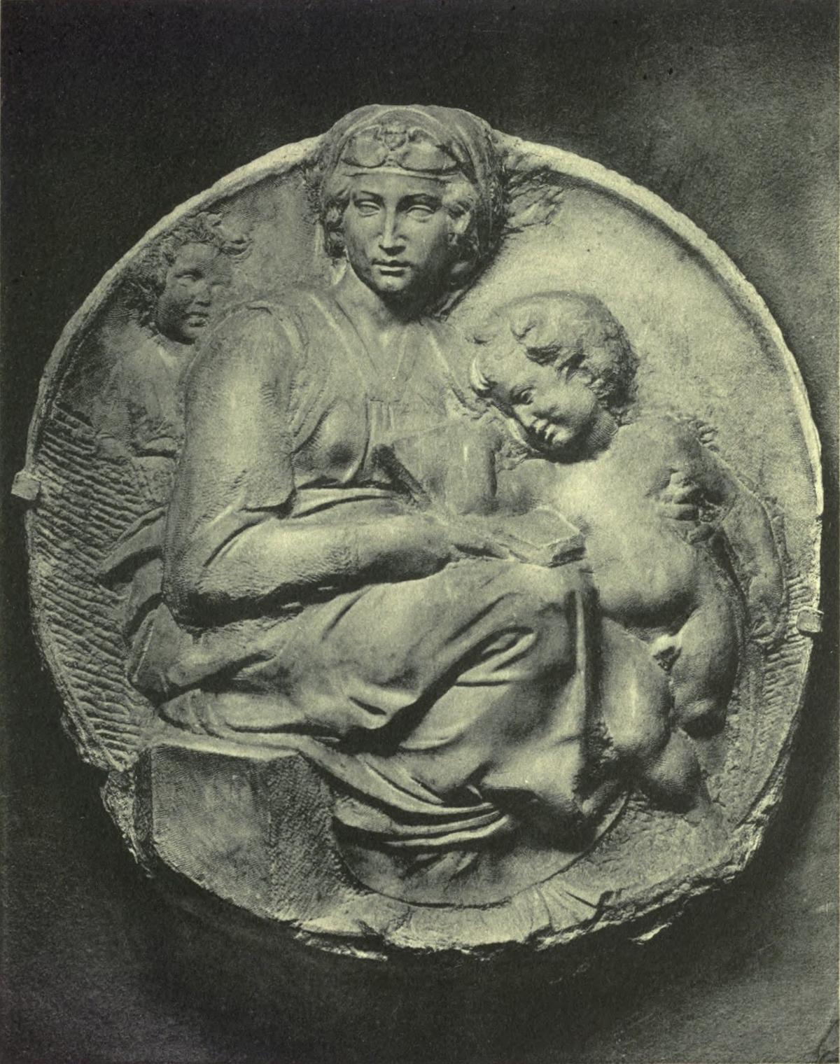 MADONNA, CHILD, AND S. JOHN (After the relief by Michelangelo. Florence: Museo Nazionale) Anderson