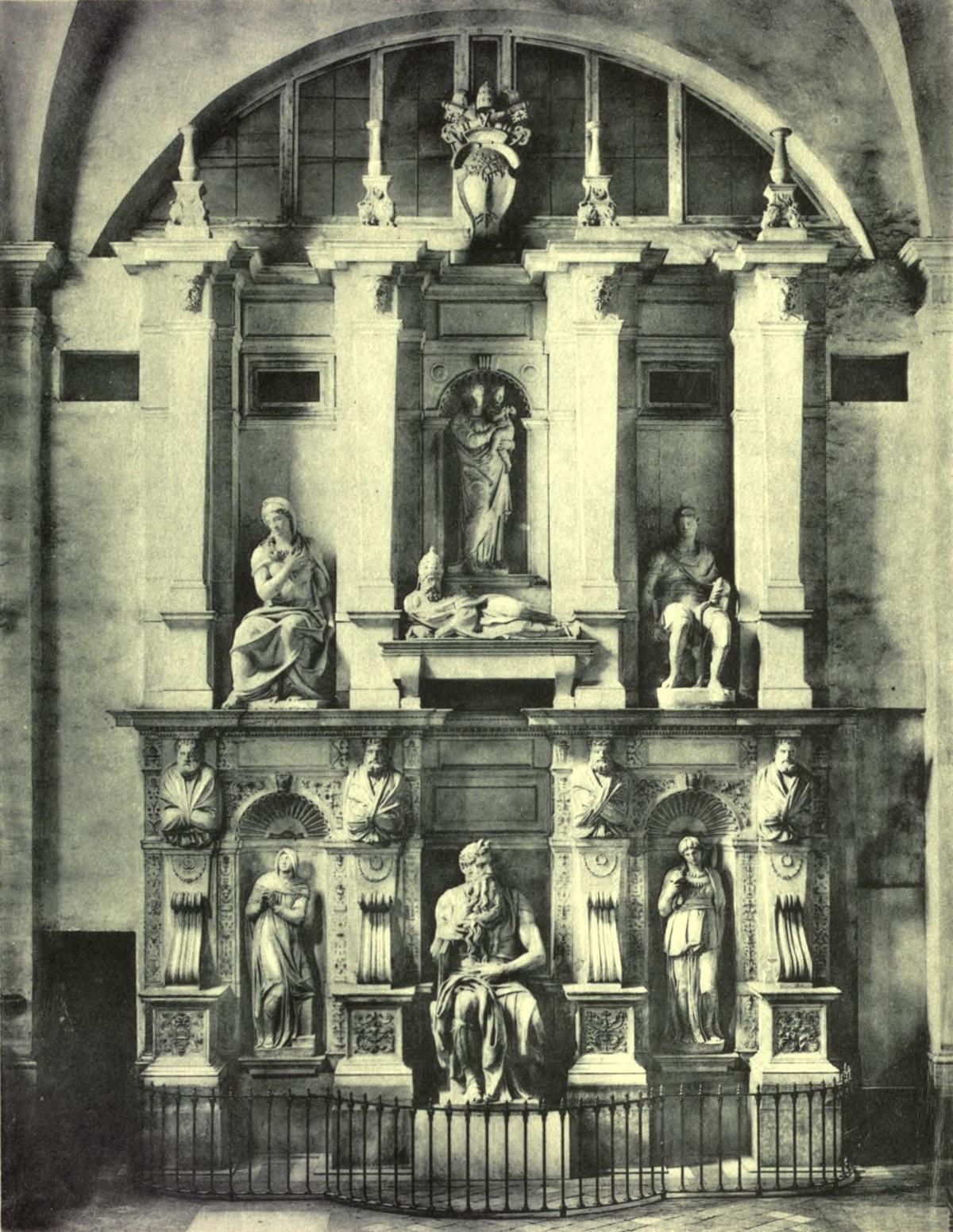 TOMB OF POPE JULIUS II (After Michelangelo. Rome: S. Pietro in Vincoli) Alinari