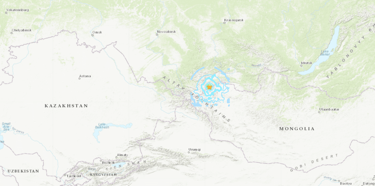 Magnitude 5.5 Earthquake Strikes Russia-Mongolia Border Region: EMSC