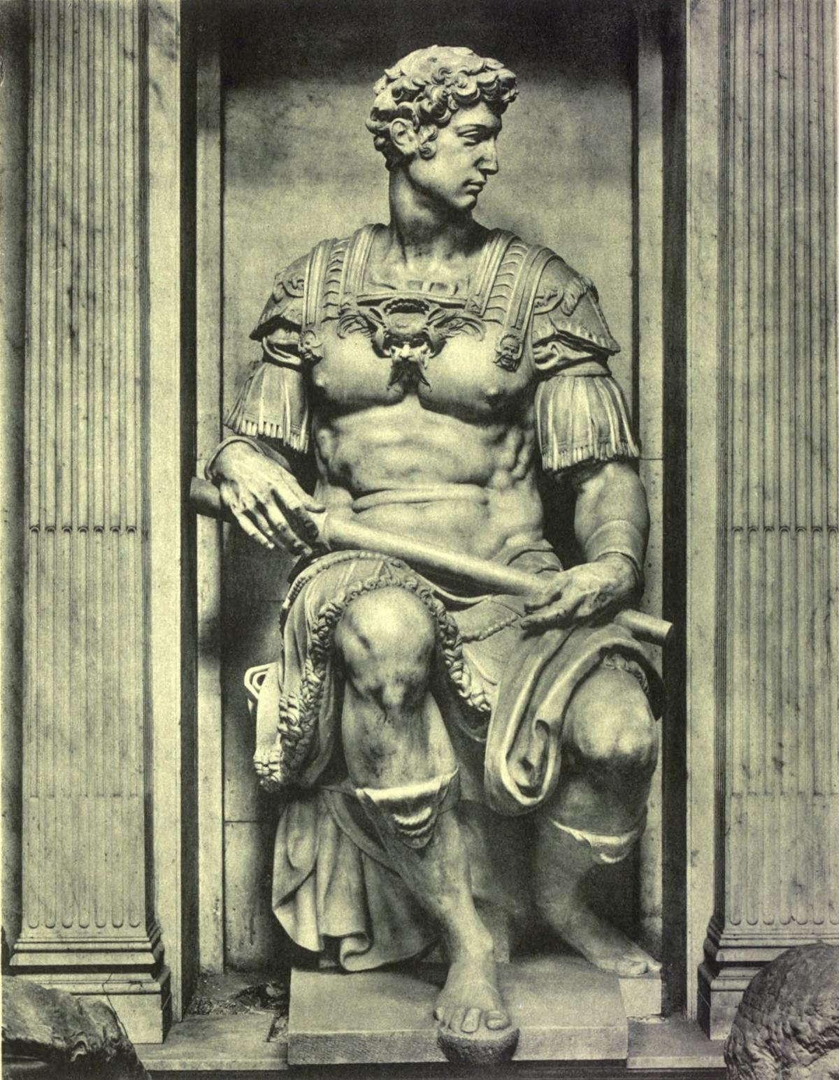 GIULIANO DE' MEDICI (After Michelangelo . Florence: New Sacristy of S. Lorenzo) Anderson