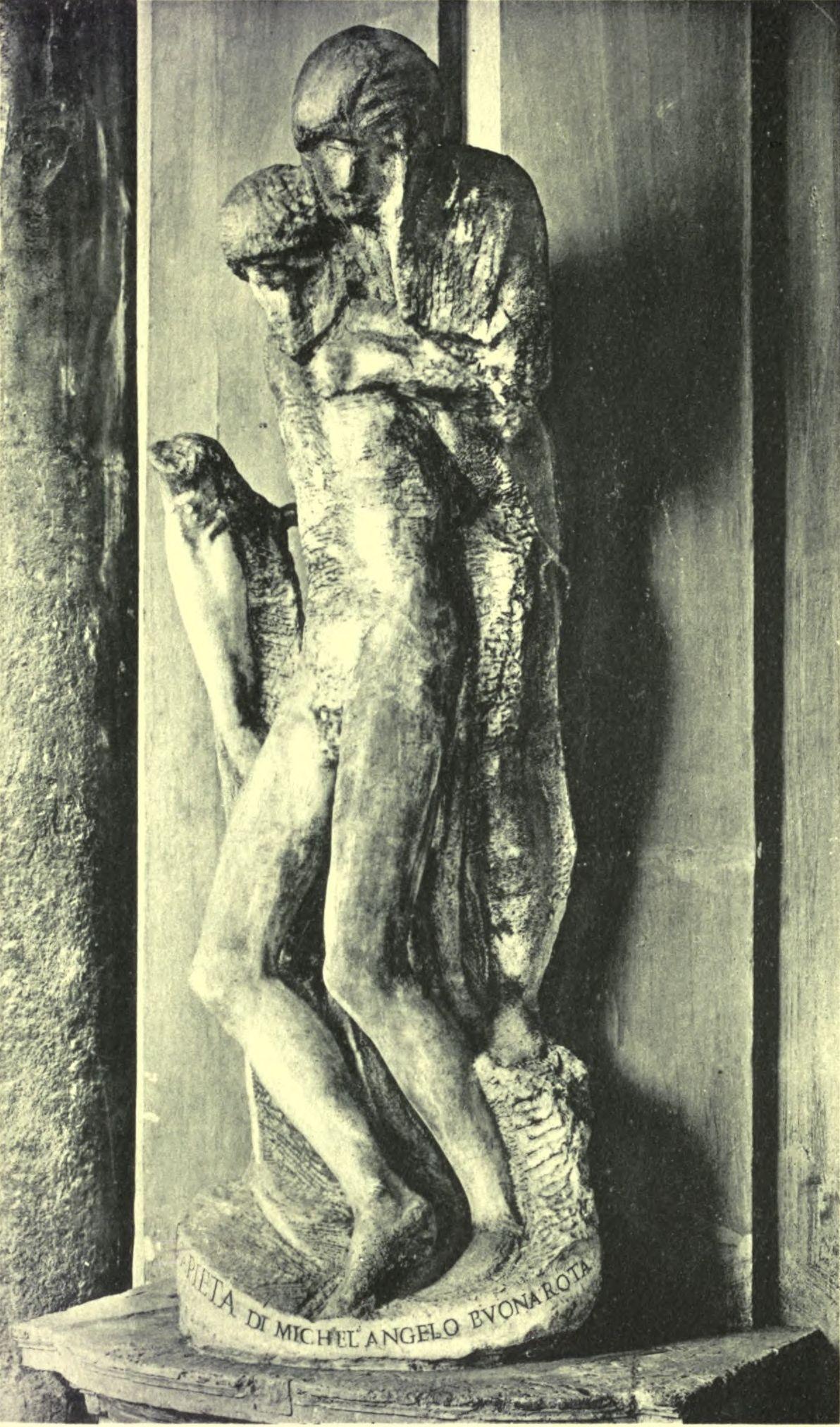 PIETÀ (After Michelangelo . Rome: Palazzo Rondanini) Alinari
