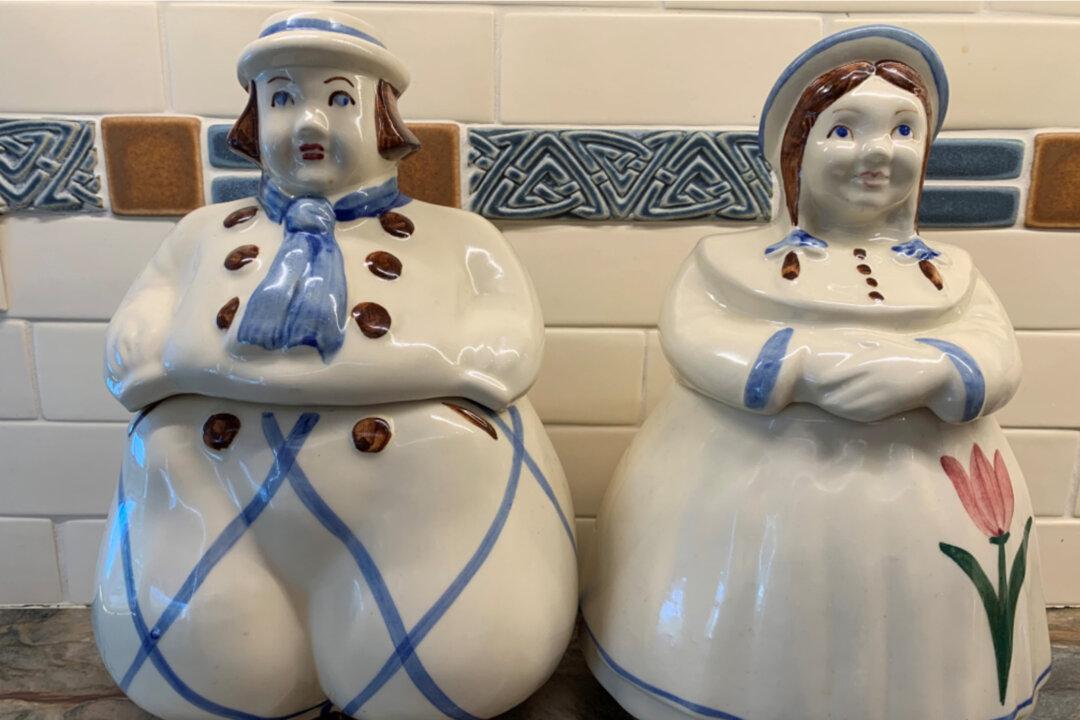 Pottery Company Was Well Known for Colorful Cookie Jars Like These