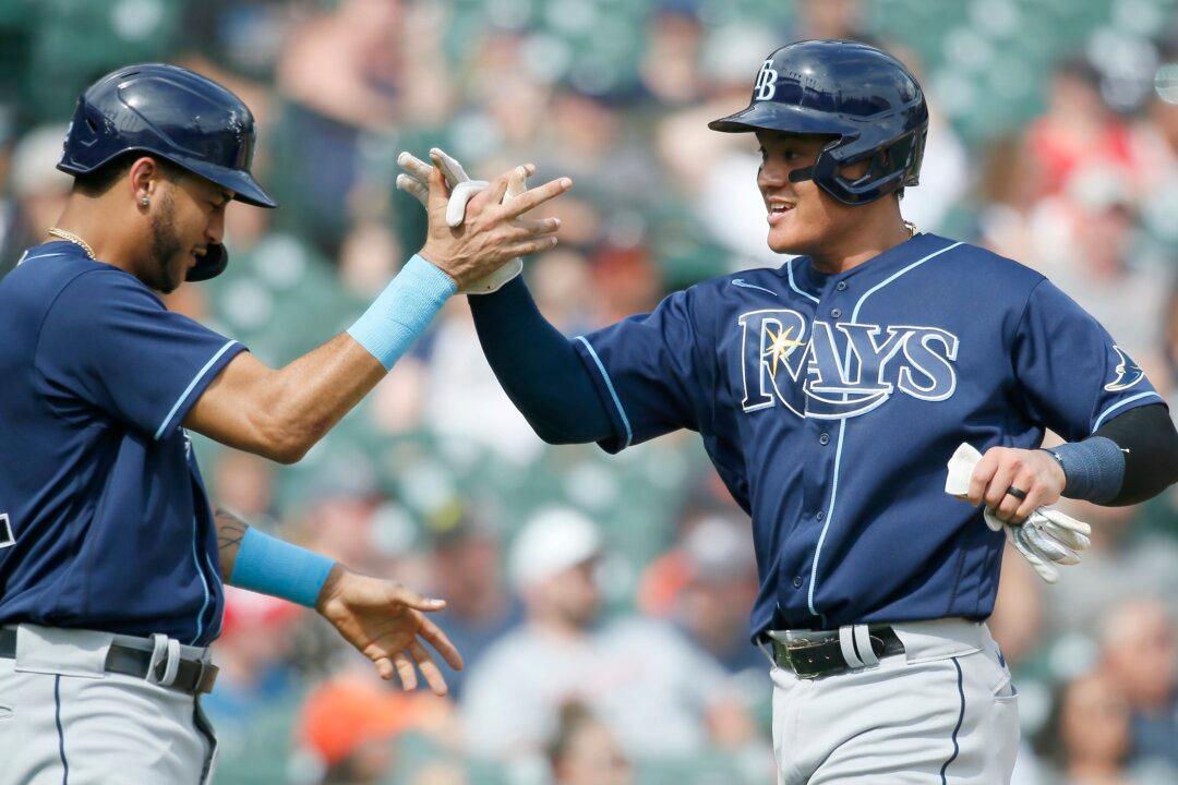 Rays Draw 2 Bases-Loaded Walks in 9th, Beat Tigers 7–0
